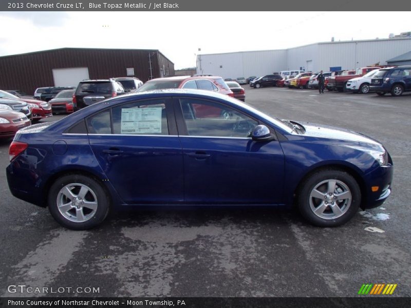 Blue Topaz Metallic / Jet Black 2013 Chevrolet Cruze LT