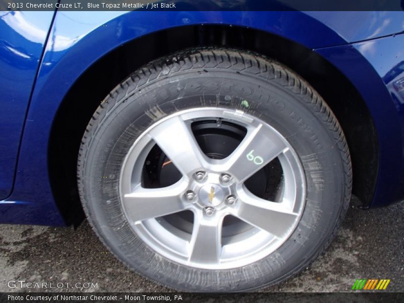 Blue Topaz Metallic / Jet Black 2013 Chevrolet Cruze LT