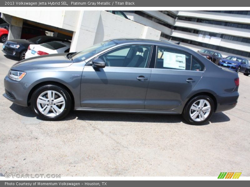 Platinum Gray Metallic / Titan Black 2013 Volkswagen Jetta Hybrid SEL