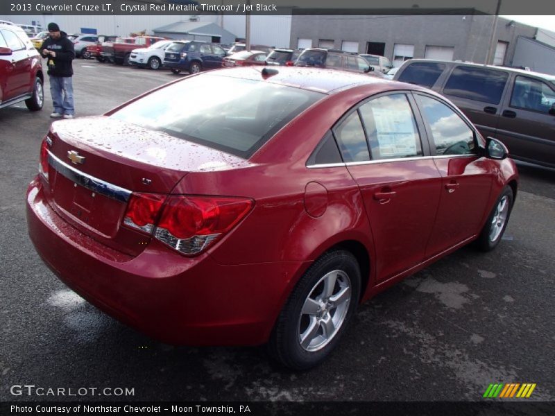 Crystal Red Metallic Tintcoat / Jet Black 2013 Chevrolet Cruze LT