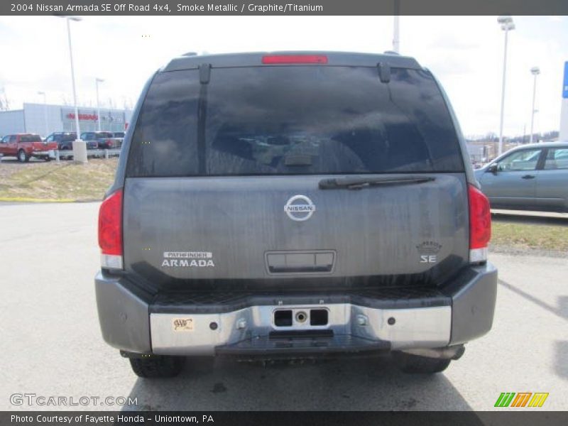 Smoke Metallic / Graphite/Titanium 2004 Nissan Armada SE Off Road 4x4