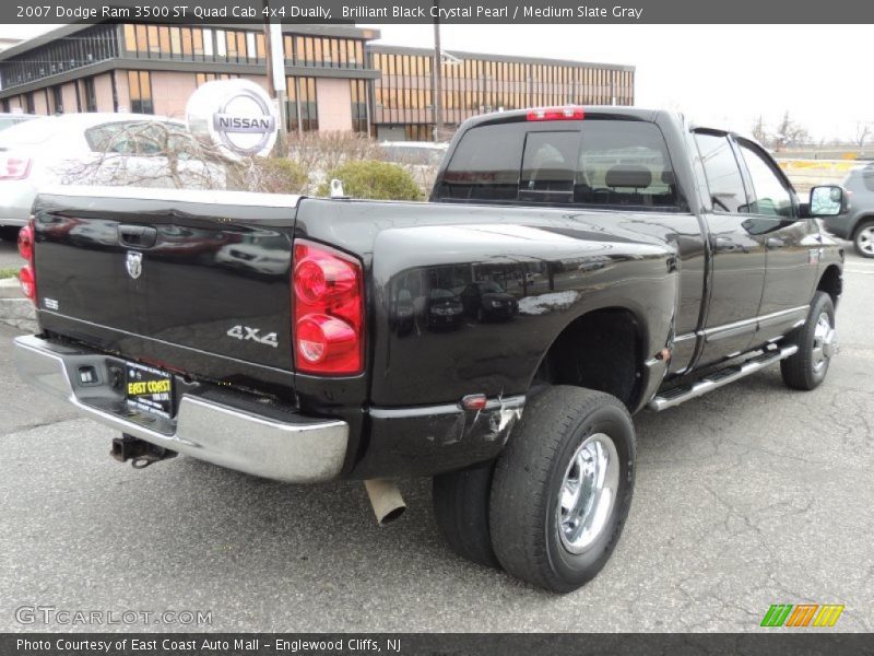 Brilliant Black Crystal Pearl / Medium Slate Gray 2007 Dodge Ram 3500 ST Quad Cab 4x4 Dually