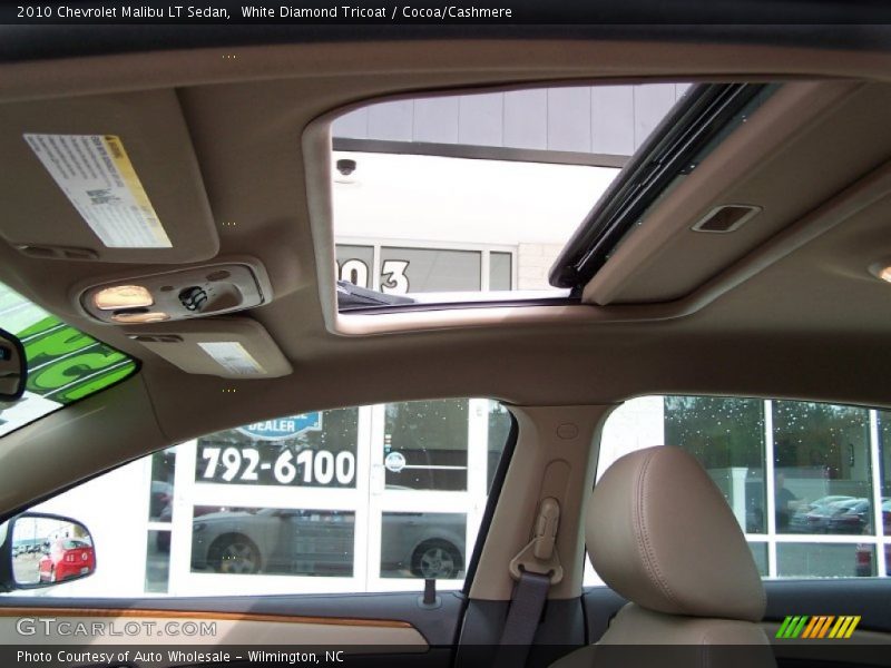 White Diamond Tricoat / Cocoa/Cashmere 2010 Chevrolet Malibu LT Sedan