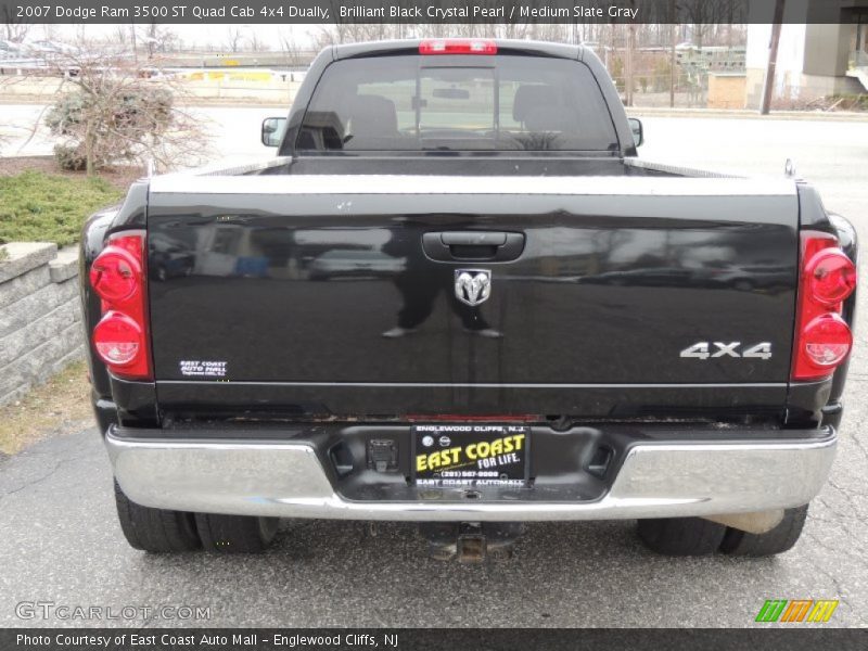 Brilliant Black Crystal Pearl / Medium Slate Gray 2007 Dodge Ram 3500 ST Quad Cab 4x4 Dually