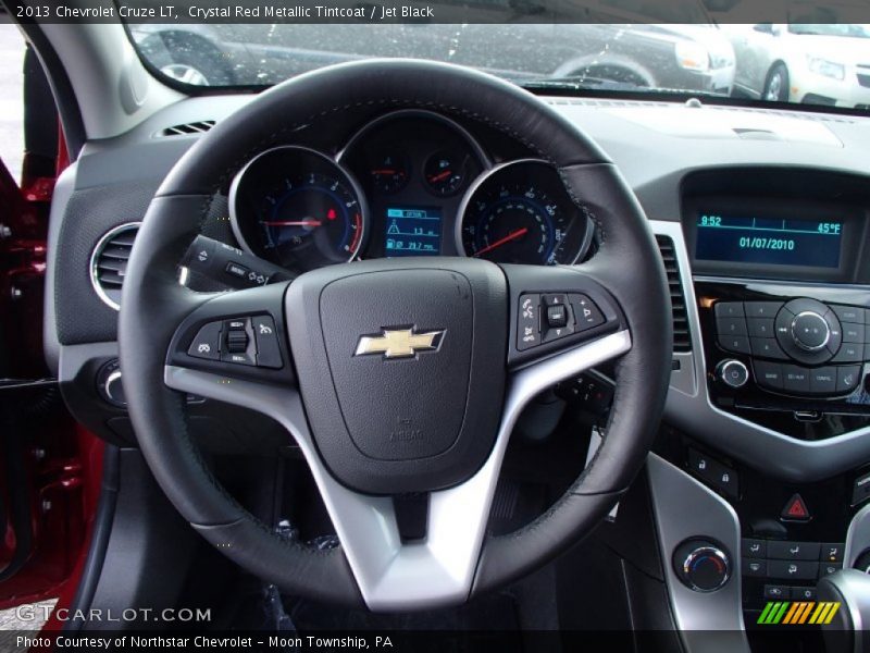 Crystal Red Metallic Tintcoat / Jet Black 2013 Chevrolet Cruze LT