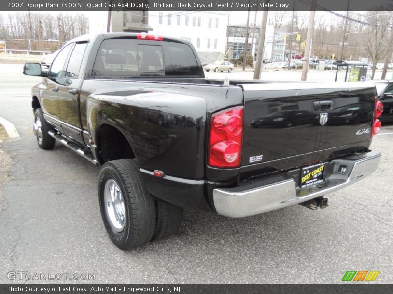 Brilliant Black Crystal Pearl / Medium Slate Gray 2007 Dodge Ram 3500 ST Quad Cab 4x4 Dually