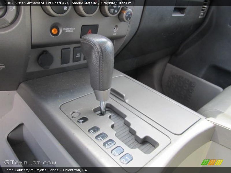  2004 Armada SE Off Road 4x4 5 Speed Automatic Shifter