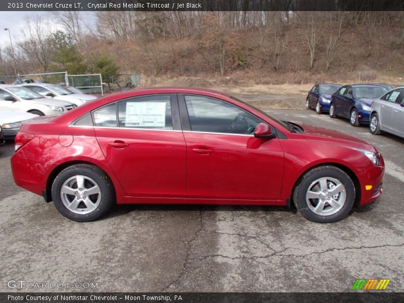 Crystal Red Metallic Tintcoat / Jet Black 2013 Chevrolet Cruze LT
