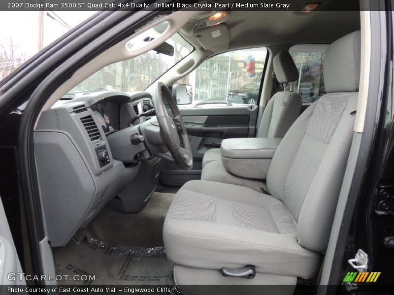 Brilliant Black Crystal Pearl / Medium Slate Gray 2007 Dodge Ram 3500 ST Quad Cab 4x4 Dually