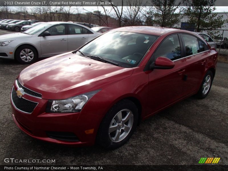 Crystal Red Metallic Tintcoat / Jet Black 2013 Chevrolet Cruze LT
