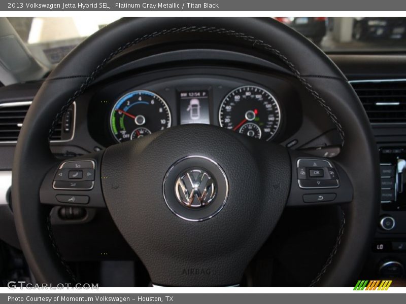 Platinum Gray Metallic / Titan Black 2013 Volkswagen Jetta Hybrid SEL