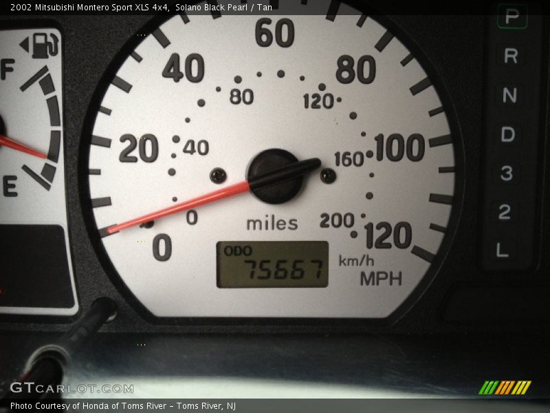 Solano Black Pearl / Tan 2002 Mitsubishi Montero Sport XLS 4x4