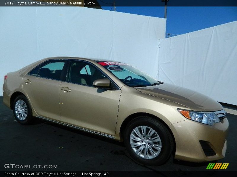 Sandy Beach Metallic / Ivory 2012 Toyota Camry LE