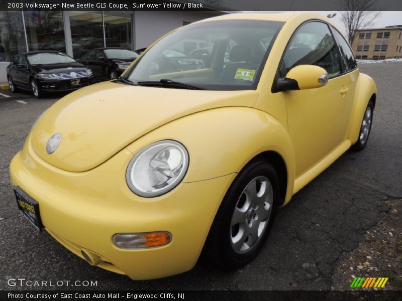 Sunflower Yellow / Black 2003 Volkswagen New Beetle GLS Coupe