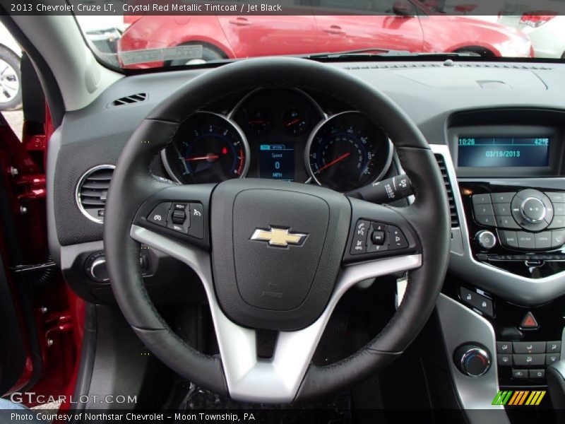 Crystal Red Metallic Tintcoat / Jet Black 2013 Chevrolet Cruze LT