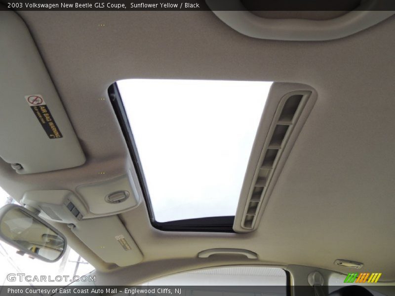 Sunflower Yellow / Black 2003 Volkswagen New Beetle GLS Coupe