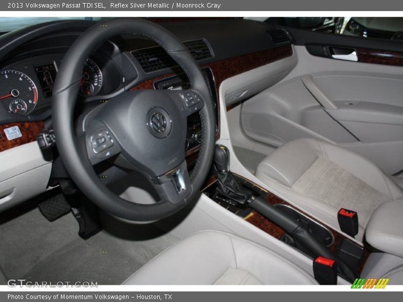  2013 Passat TDI SEL Moonrock Gray Interior
