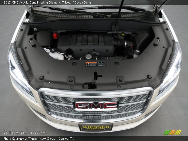 White Diamond Tricoat / Cocoa Dune 2013 GMC Acadia Denali