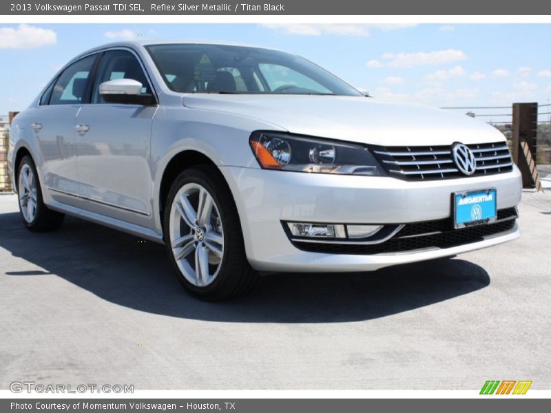 Reflex Silver Metallic / Titan Black 2013 Volkswagen Passat TDI SEL