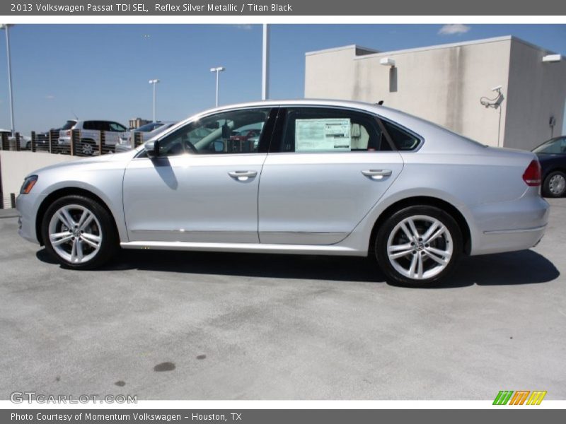 Reflex Silver Metallic / Titan Black 2013 Volkswagen Passat TDI SEL