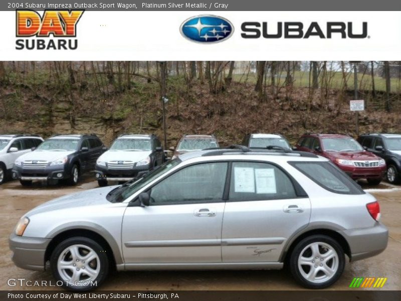 Platinum Silver Metallic / Gray 2004 Subaru Impreza Outback Sport Wagon
