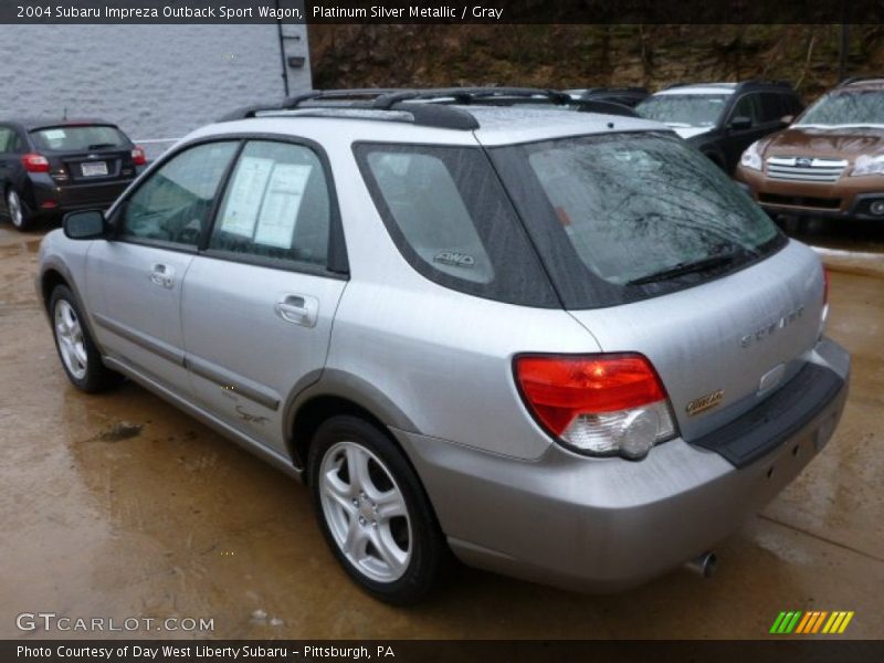 Platinum Silver Metallic / Gray 2004 Subaru Impreza Outback Sport Wagon