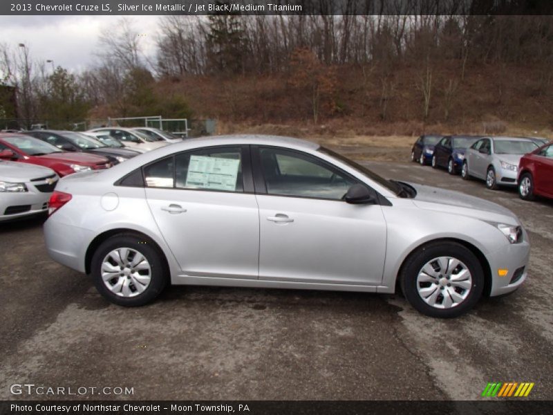 Silver Ice Metallic / Jet Black/Medium Titanium 2013 Chevrolet Cruze LS