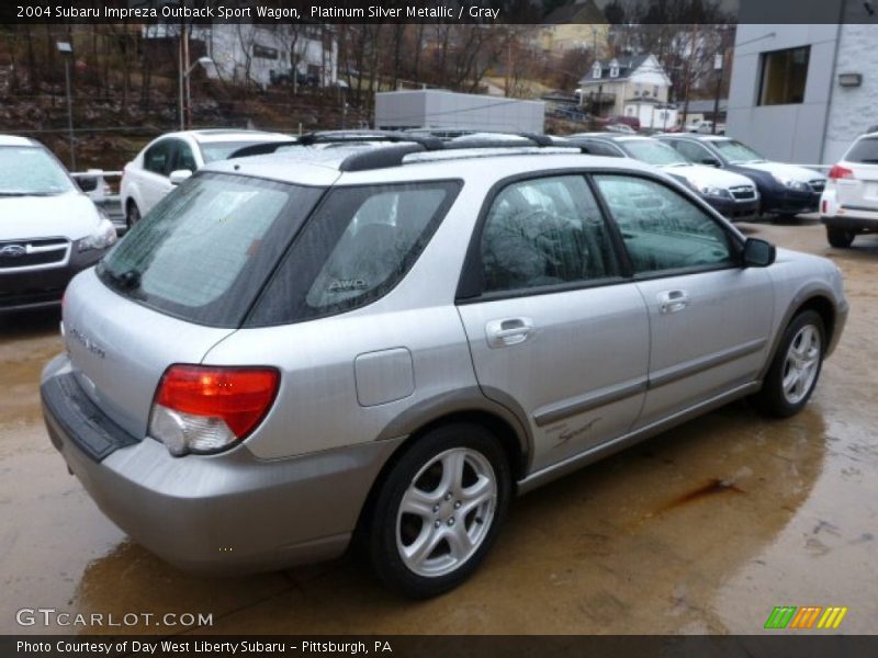 Platinum Silver Metallic / Gray 2004 Subaru Impreza Outback Sport Wagon