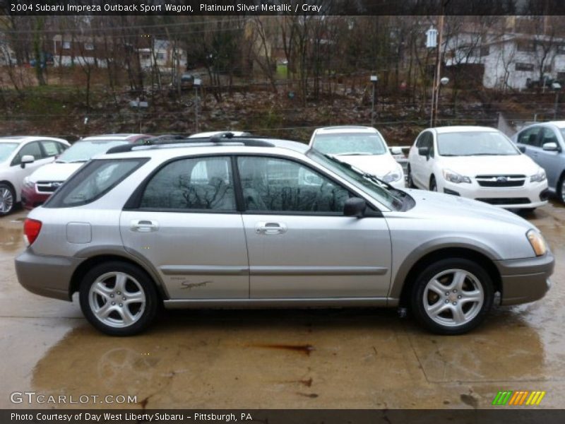 Platinum Silver Metallic / Gray 2004 Subaru Impreza Outback Sport Wagon