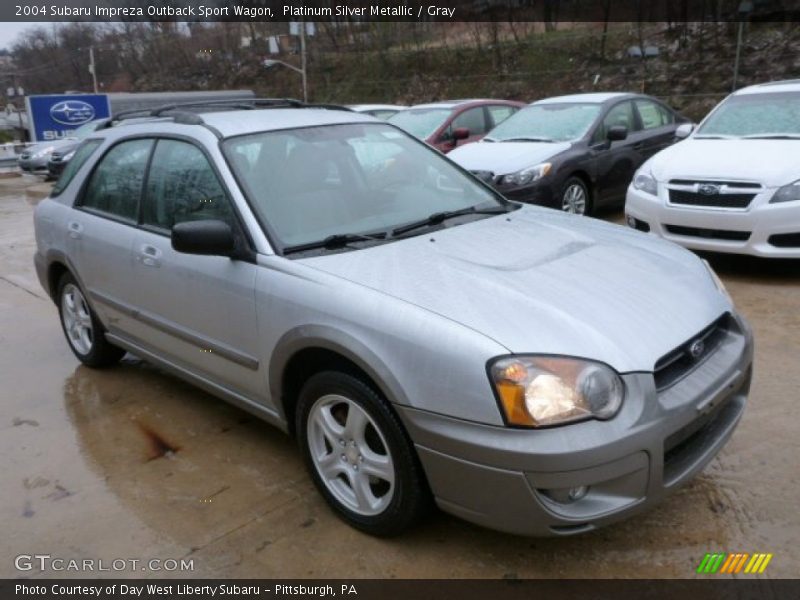 Platinum Silver Metallic / Gray 2004 Subaru Impreza Outback Sport Wagon