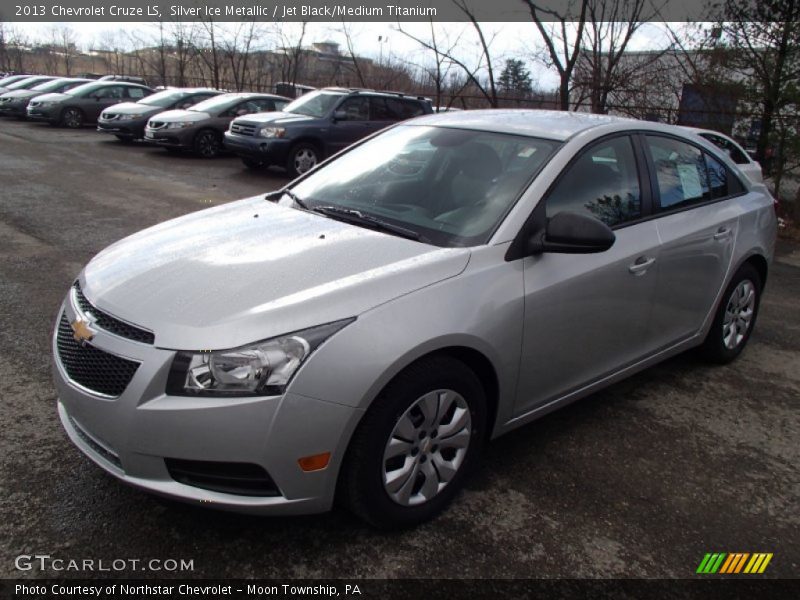Silver Ice Metallic / Jet Black/Medium Titanium 2013 Chevrolet Cruze LS