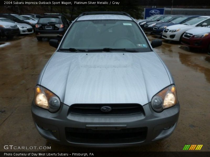 Platinum Silver Metallic / Gray 2004 Subaru Impreza Outback Sport Wagon