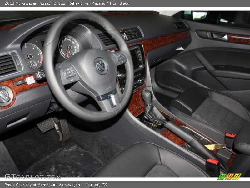 Reflex Silver Metallic / Titan Black 2013 Volkswagen Passat TDI SEL