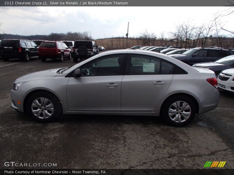Silver Ice Metallic / Jet Black/Medium Titanium 2013 Chevrolet Cruze LS