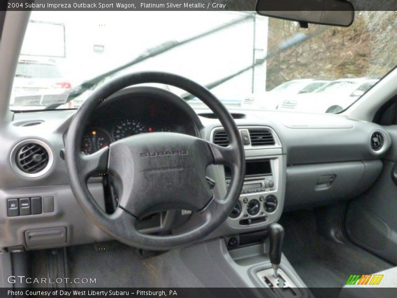 Platinum Silver Metallic / Gray 2004 Subaru Impreza Outback Sport Wagon