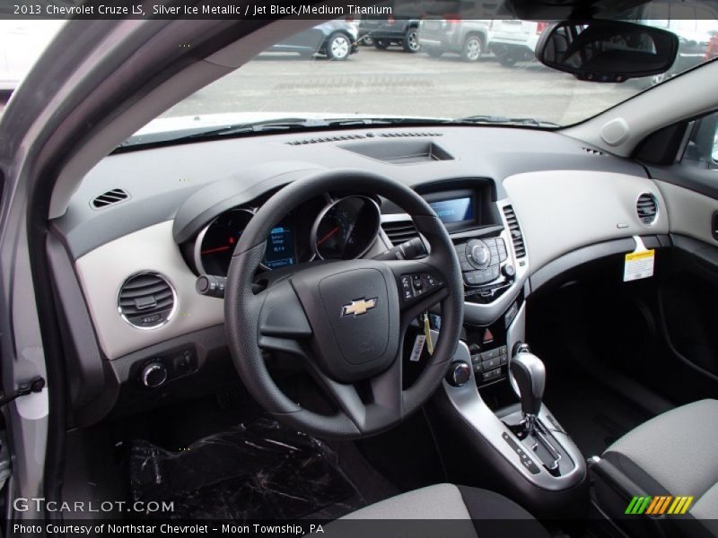 Silver Ice Metallic / Jet Black/Medium Titanium 2013 Chevrolet Cruze LS
