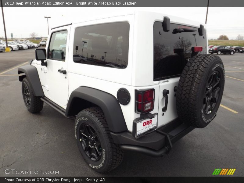Bright White / Moab Black Leather 2013 Jeep Wrangler Moab Edition 4x4