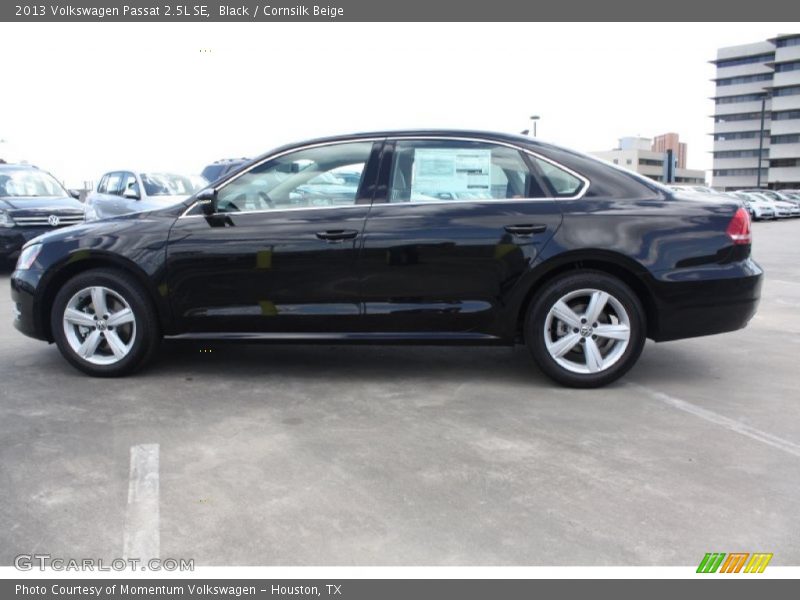 Black / Cornsilk Beige 2013 Volkswagen Passat 2.5L SE