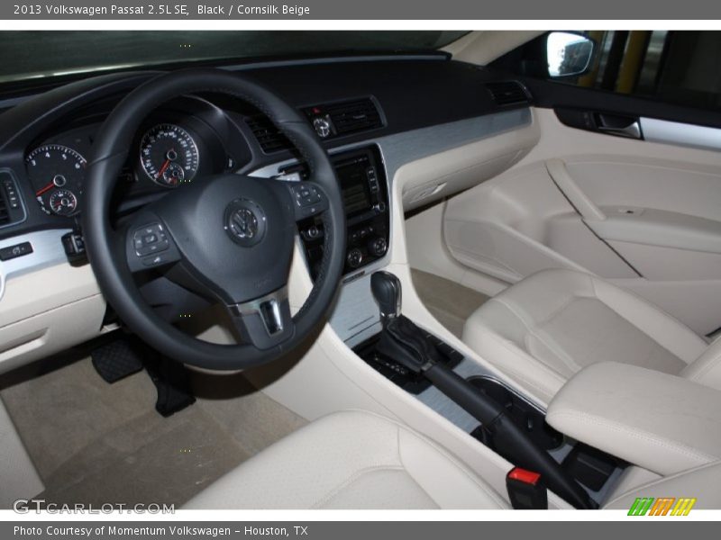 Black / Cornsilk Beige 2013 Volkswagen Passat 2.5L SE