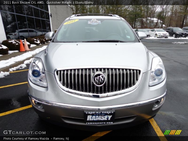 Quicksilver Metallic / Ebony/Ebony 2011 Buick Enclave CXL AWD