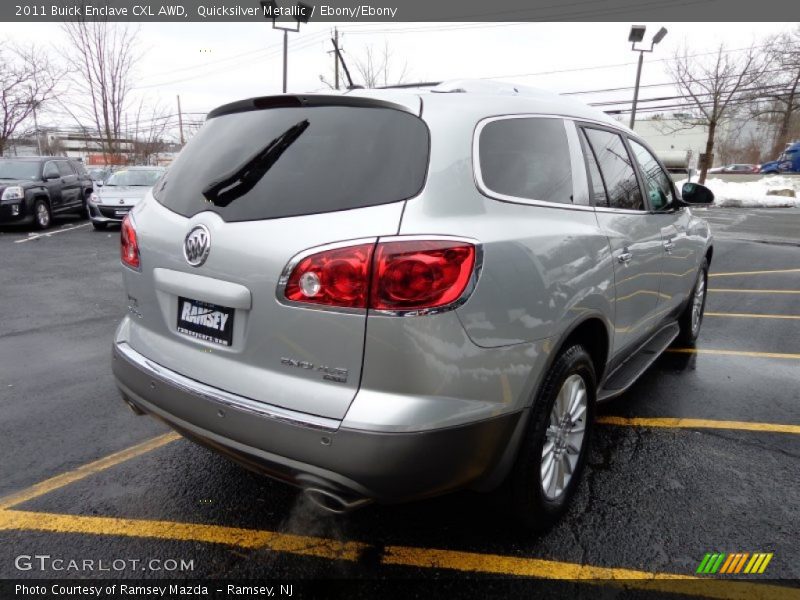 Quicksilver Metallic / Ebony/Ebony 2011 Buick Enclave CXL AWD