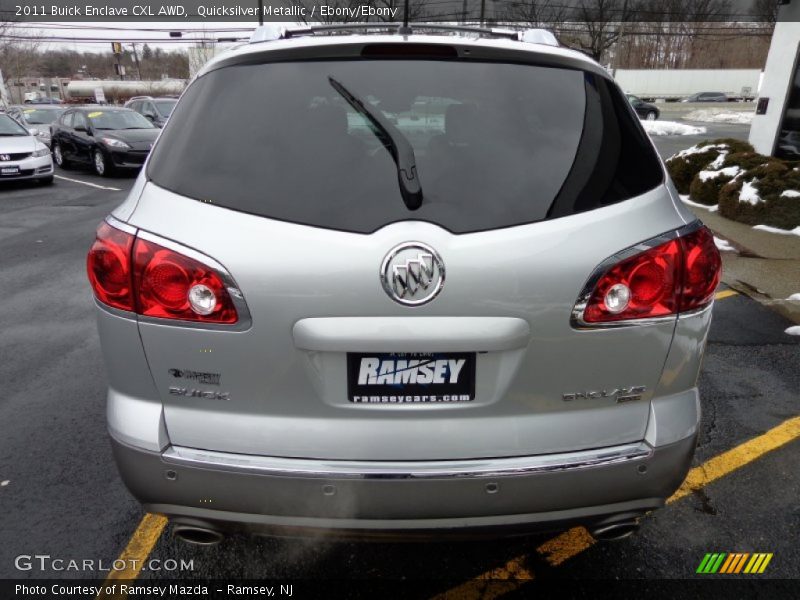 Quicksilver Metallic / Ebony/Ebony 2011 Buick Enclave CXL AWD