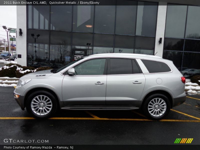 Quicksilver Metallic / Ebony/Ebony 2011 Buick Enclave CXL AWD