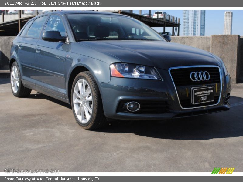 Lava Gray Pearl Effect / Black 2011 Audi A3 2.0 TFSI