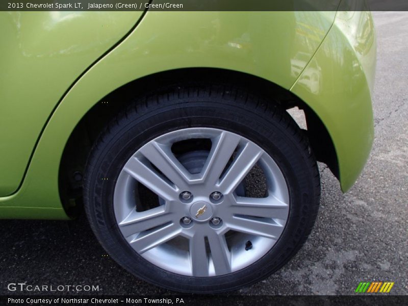 Jalapeno (Green) / Green/Green 2013 Chevrolet Spark LT