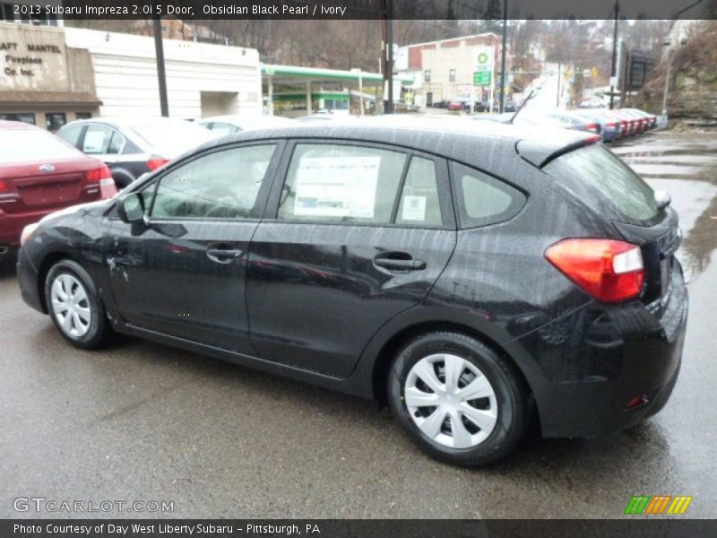 Obsidian Black Pearl / Ivory 2013 Subaru Impreza 2.0i 5 Door