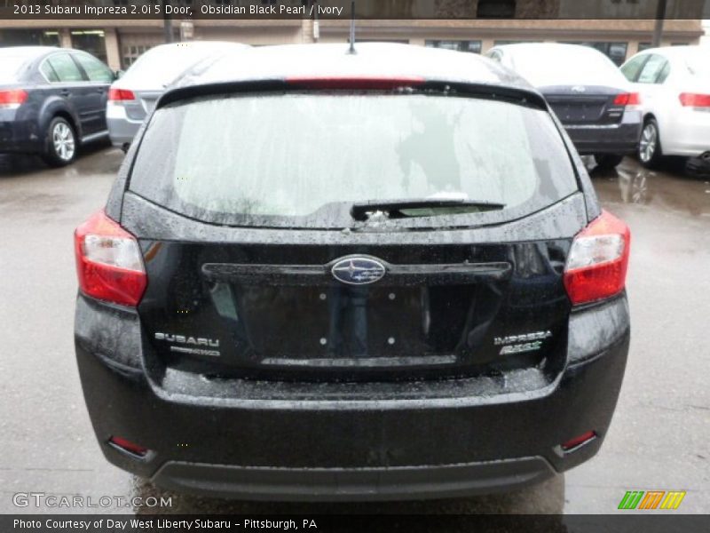 Obsidian Black Pearl / Ivory 2013 Subaru Impreza 2.0i 5 Door