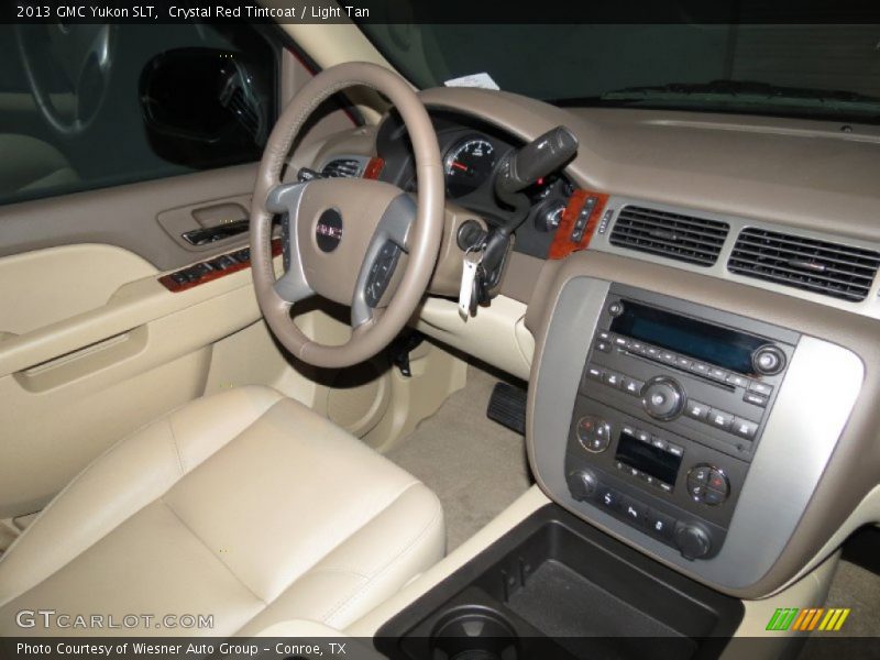 Crystal Red Tintcoat / Light Tan 2013 GMC Yukon SLT
