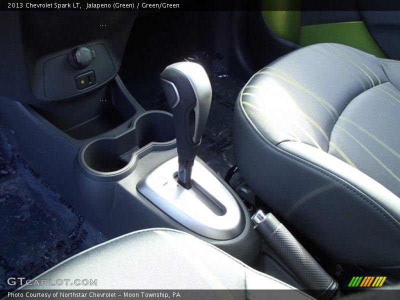 Jalapeno (Green) / Green/Green 2013 Chevrolet Spark LT
