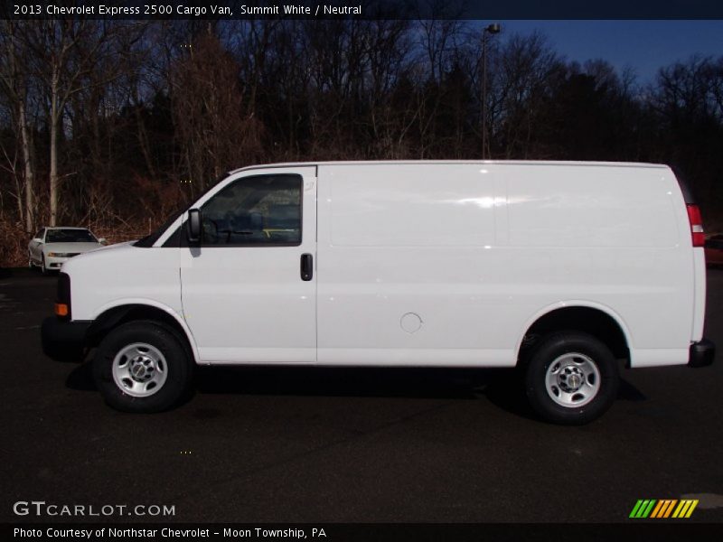 Summit White / Neutral 2013 Chevrolet Express 2500 Cargo Van